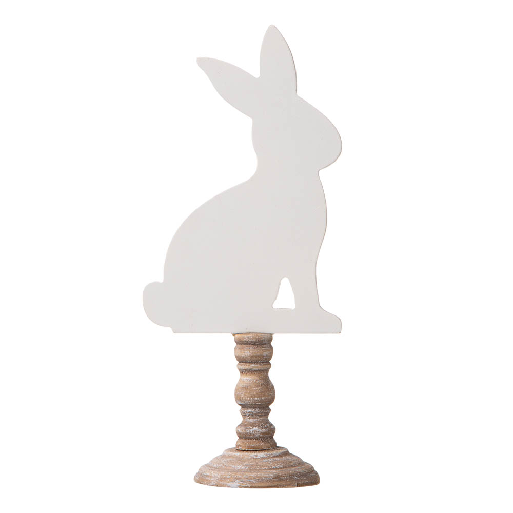 Official Glitzhome Set Of Easter Wooden Bunny Table D Cor